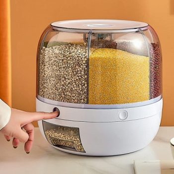 360-degree-rotation-of-cereals-Dry-food-Rice-Grain-container