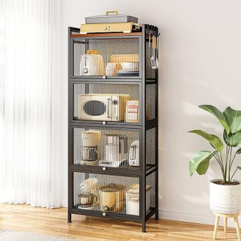 Bread Rack Microwave Coffee Rack, Kitchen Shelf 4 Layers