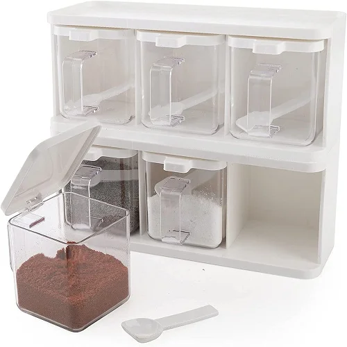 Grids-Transparent-Spice-Container-Box