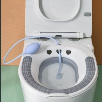Sitz tub bathtub with water bag and Air Pump for lavatory Seat