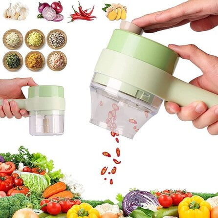 4-in-1 Electric Vegetable Slicer Manual Slicer Multi functional