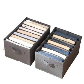 Portable Closet Organizer Divider Mesh Storage Box