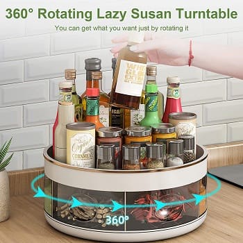 360 Degree Rotating Lazy Susan Turntable for Cabinet - Smart Gadgets Idea