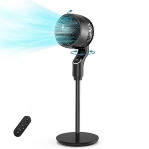 Versatile Air Circulator Standing Fan with Remote