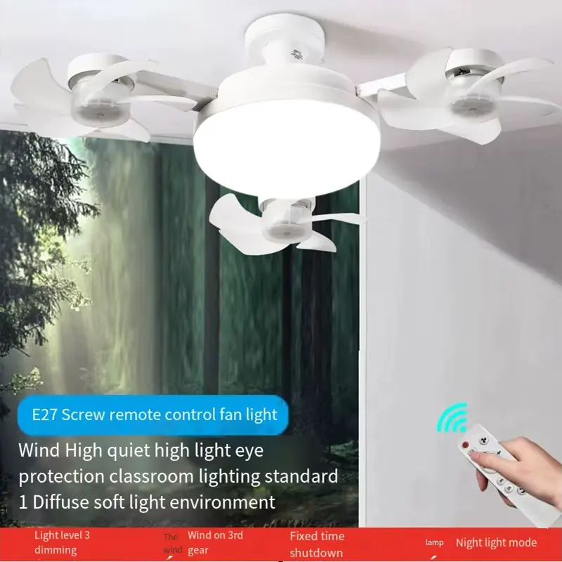 360 Degree Oscillating Ceiling Fan with Light