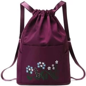 Drawstring Backpack With Shoe Pocket Gym Bag Waterproof